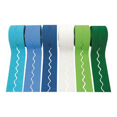 Bordette&reg; Corrugated Border Rolls 15m 6pk Cool  hi-res