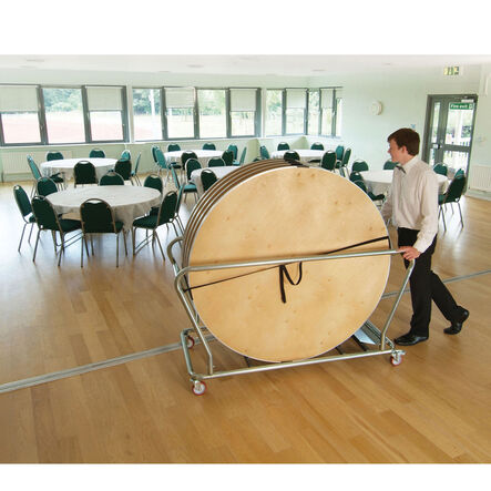Gopak Round Dining Table Trolley H1000 x W751 x D1738mm  hi\-res