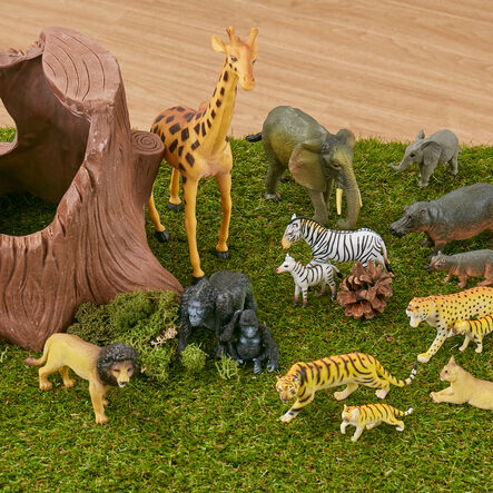Small World Jungle Animal Collection 18pcs  hi\-res