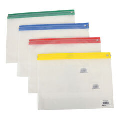 Flipfile A4+ Plastic Zip Wallets 100pk  hi-res