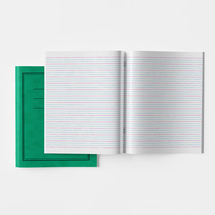 8\'\'x 6.5\'\' Handwriting Book 4\/16 Inter\-ruled Green 24pg 50pk  hi\-res