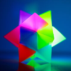 Flashing Star Prism LED Light-Up Ball  hi-res