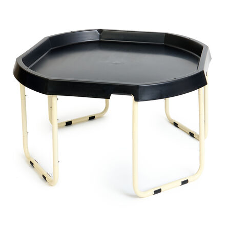 TTS Black Tuff Tray Table and Cream Stand Bundle  hi\-res