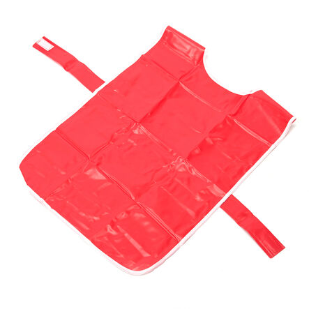 Plain Red PVC Waterproof Easy\-on Tabards  hi\-res