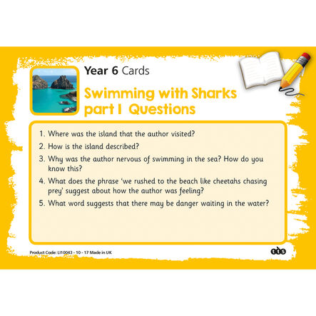 Reading Comprehension Cards Year 6  hi\-res
