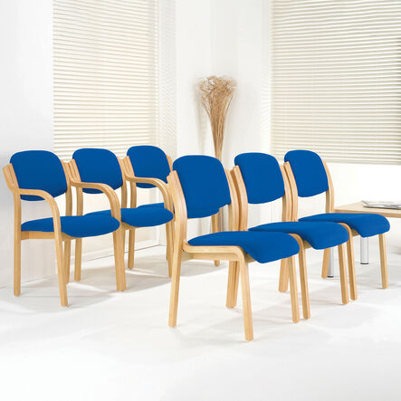 Curved Wooden Side Chairs With Arms  hi\-res