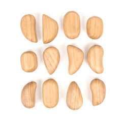 TTS Tactile Wooden Pebble Collection 12pk  hi-res
