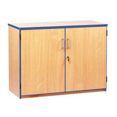 Coloured Edge Lockable Cupboard  hi-res