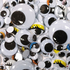Wiggly Eyes Bumper Pack Assorted 1000pk  hi-res