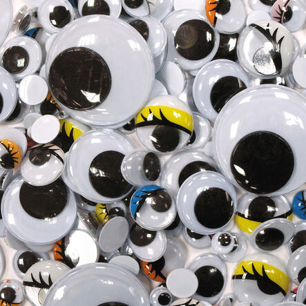 Wiggly Eyes Bumper Pack Assorted 1000pk  hi\-res