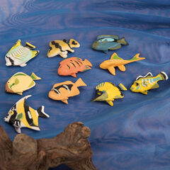 Colourful Plastic Fish Maths Sorting Counters 60pcs  hi-res