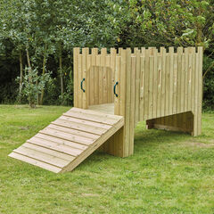 TTS Outdoor Wooden Role Play Castle H150 x W240 x D120cm  hi-res