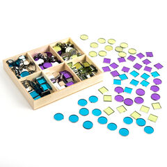 Plastic Mirror Mosaic Tiles 300pk  hi-res
