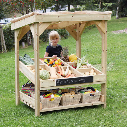 Outdoor Wooden Role Play Market Stall  hi\-res
