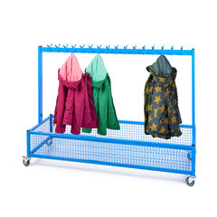 Double Sided Metal Cloakroom Trolley H119 x W161 x D53cm  hi-res