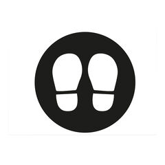 Social Distancing Playground Footprint Stencils 10pk  hi-res