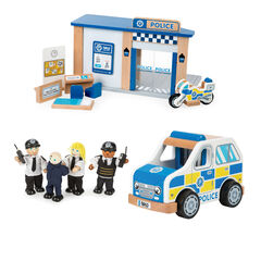 City Police Station Wooden Play Set and Accessories  hi-res