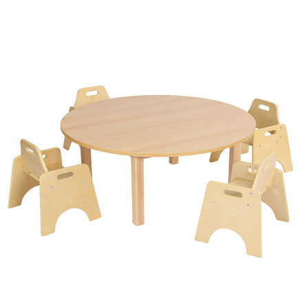 Essentials Beech Circular Table  hi\-res