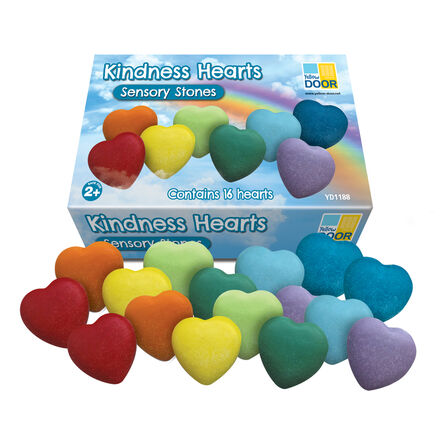 Yellow Door Kindness Heart Stones 16pk  hi\-res