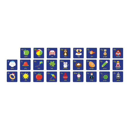 Blue Mini Alphabet Placemats 26pk  hi\-res