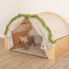 Play Pod Den Cream One Set of Curtains Cream hi-res