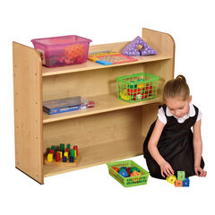 Profile Three Shelf Bookcase Maple H725 x W900 x D300mm  hi-res