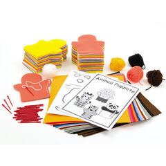 Make Your Own Felt Animal Puppets 30pk  hi-res