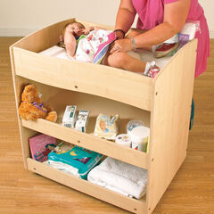 Millhouse Wooden Baby Changing Unit W/ Castors W83xD61xH88cm  hi-res