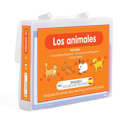 TTS Animal Spanish Vocabulary Builder Activity Cards A5  hi\-res