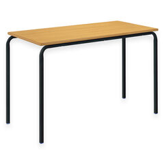 MDF Edge Crushbent Rectangle Table 120x60cm  hi-res