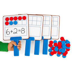 Ten Frame Magnetic Answer Boards & Counters 4pk  hi-res