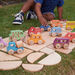 Small World Rainbow Wooden Vehicles Set 12pk  hi\-res