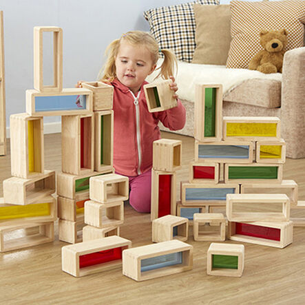 Rainbow Window Construction Bricks 36pk  hi\-res