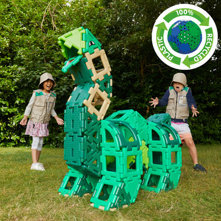 Polydron Dinosaur Recycled Construction Set 130pk  hi\-res