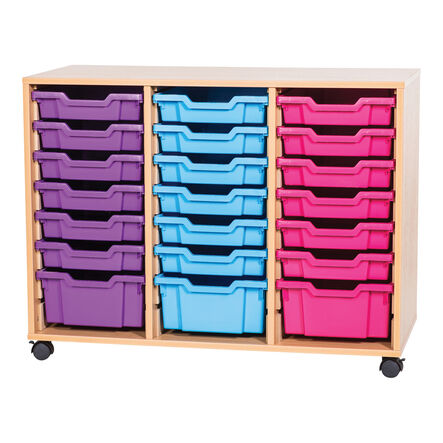 Mobile Triple Column 24 Tray Unit  hi\-res