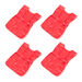 Plain Red PVC Waterproof Easy\-on Tabards  hi\-res