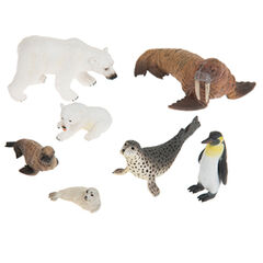 Parent and Baby Arctic and Antarctic Animal Set - 7pk  hi-res