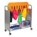 Gratnells Mobile Cloakroom Trolley Silver  hi\-res