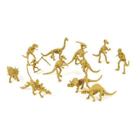 Small World Skeleton Fossil Dinosaurs 12pk  hi\-res