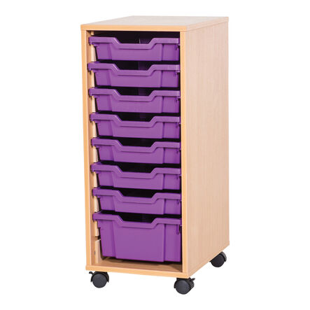 Mobile Single Column 7 Tray Unit  hi\-res