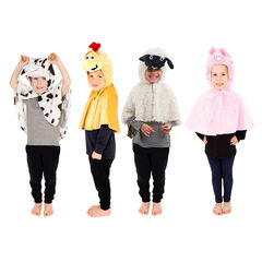 Role Play Dressing Up Animal Capes 4pk  hi-res