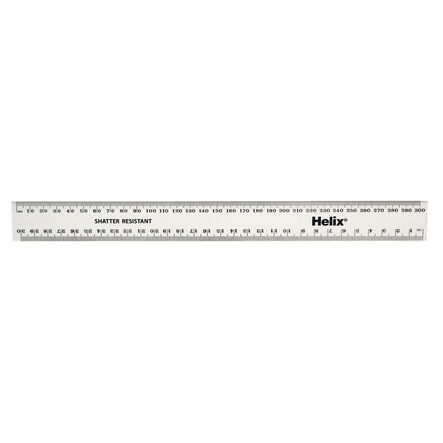 Clear Shatter Resistant 30cm Rulers 100pk  hi\-res
