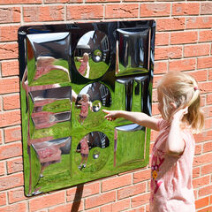 Sensory Bubble Shapes Mirror With No Frame  hi-res