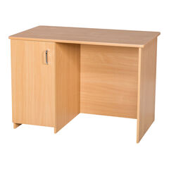 Premium Teacher's Desks With locking Cupboard Beech  hi-res