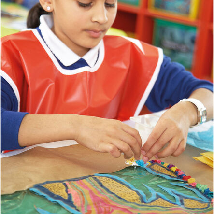 Plain Red PVC Waterproof Easy\-on Tabards  hi\-res