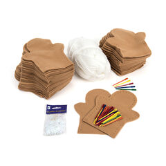 Gingerbread Men Puppets 30pk  hi-res