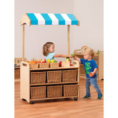 Millhouse Role Play Shop with Storage Unit Wicker Baskets  hi-res