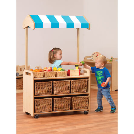 Millhouse Role Play Shop with Storage Unit Wicker Baskets  hi\-res