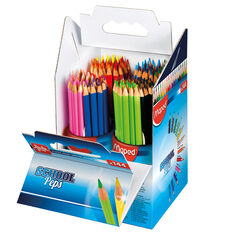 Maped School Peps Assorted Triangular Colouring Pencils 144pk  hi-res