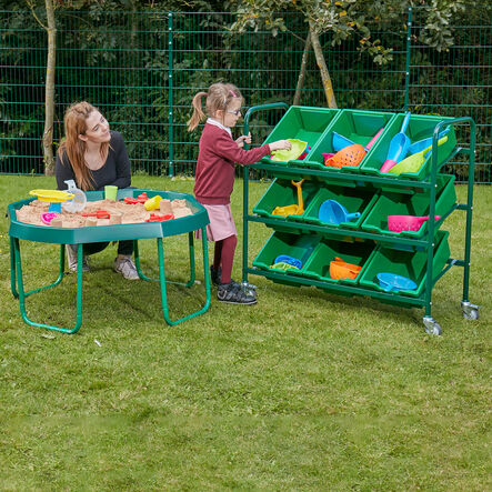 TTS Green Tuff Tray Table \x26 Green Stand Bundle  hi\-res
